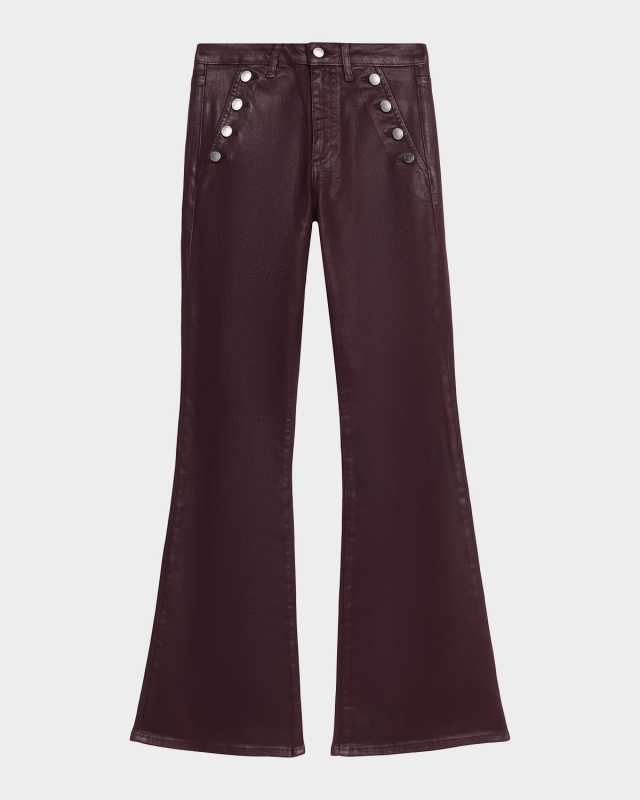 Coated Helena Flare Jeans
